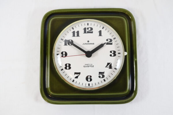 JUNGHANS Deep Moss Green Vintage Clock