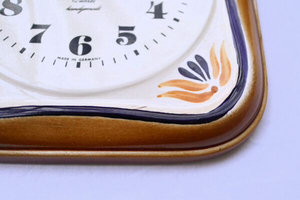 Peter Vintage Wall Clock Mid Century Hand Painted - Image 5