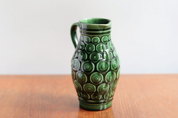 Vintage Bay Keramik Green Pitcher Vase - Image 2