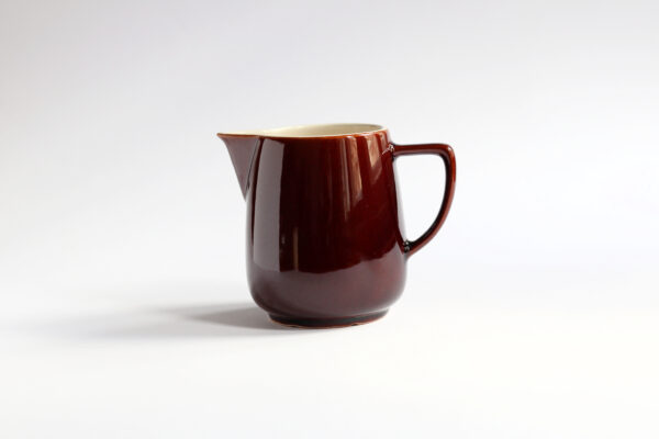 Vintage Jug Ceramic Glossy Brown Ceramic