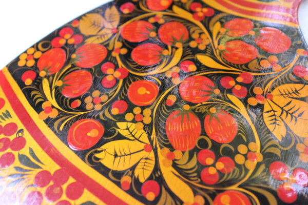 Vintage Russian Floral Cutting Board - Image 3