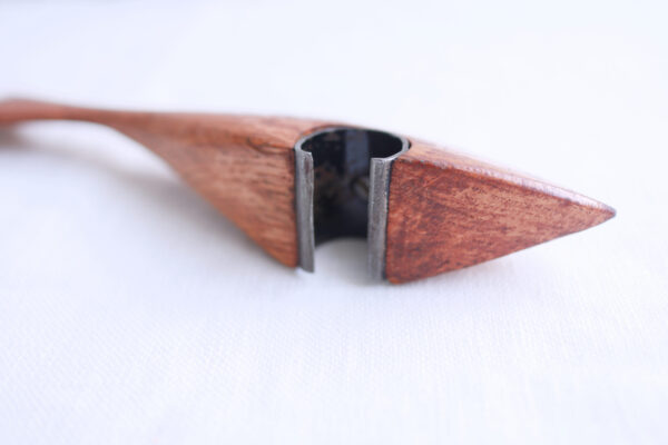 Vintage Teak Wood Shark-Shaped Bottle Opener - Image 5