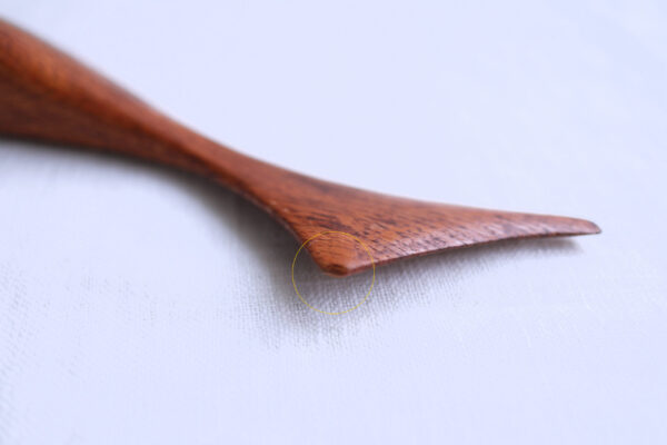 Vintage Teak Wood Shark-Shaped Bottle Opener - Image 4