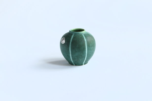 Vintage Ü-Keramik Green Vase, Mid-Century - Image 2