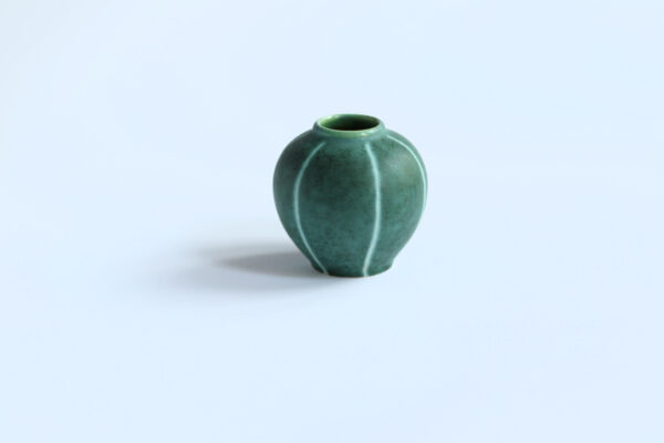 Vintage Ü-Keramik Green Vase, Mid-Century - Image 3