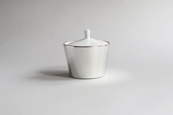 Melitta Ceramic and Metal Sugar Bowl