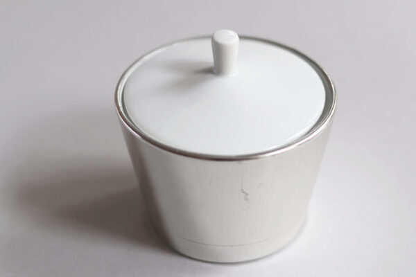 Melitta Ceramic and Metal Sugar Bowl - Image 3