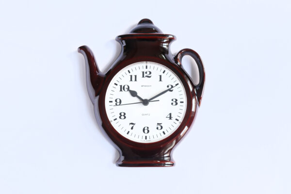 Staiger Ceramic Teapot-Shaped Wall Clock