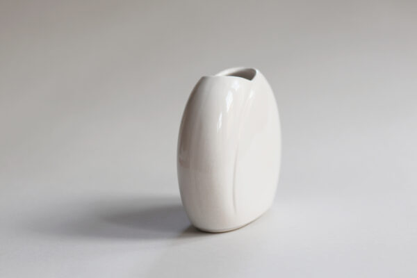 Vintage Bay Keramik White Ceramic Vase - Image 4