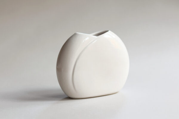 Vintage Bay Keramik White Ceramic Vase - Image 3