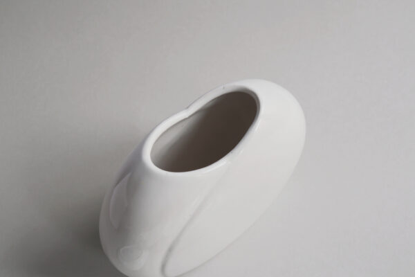 Vintage Bay Keramik White Ceramic Vase - Image 8