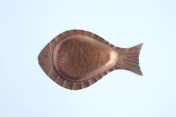 Vintage Copper Fish-Shaped Tray - Image 5