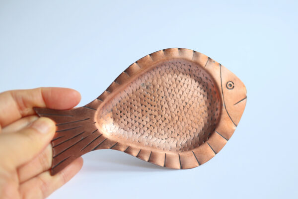 Vintage Copper Fish-Shaped Tray - Image 3