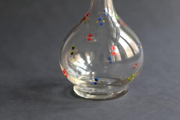 Vintage Hand-Painted Glass Vase - Image 2