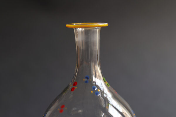 Vintage Hand-Painted Glass Vase - Image 3