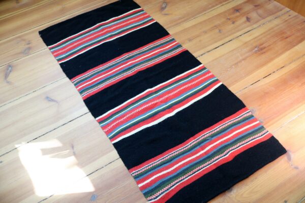 Vintage Wool Striped Rug from Oslo - Image 5